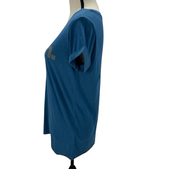 Bench Women's Short Sleeve Crew Neck Logo Print T-Shirt - Blue - size Small - Picture 4 of 8